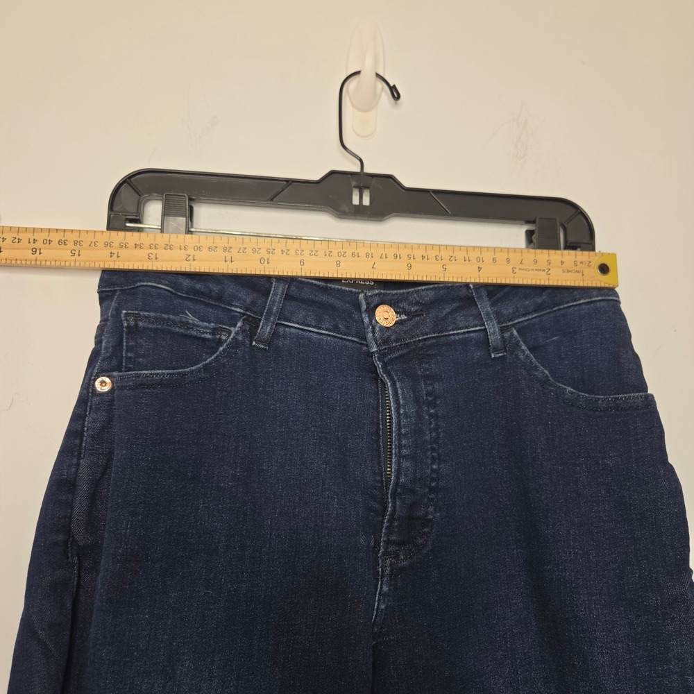 Express Curvy Skinny High Rise Jeans Dark Wash Blue Womens 12R Denim - Picture 5 of 8